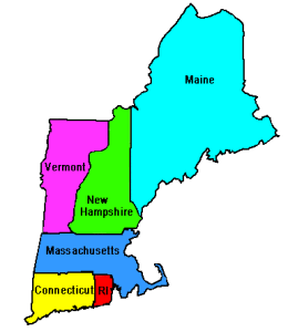 New England map