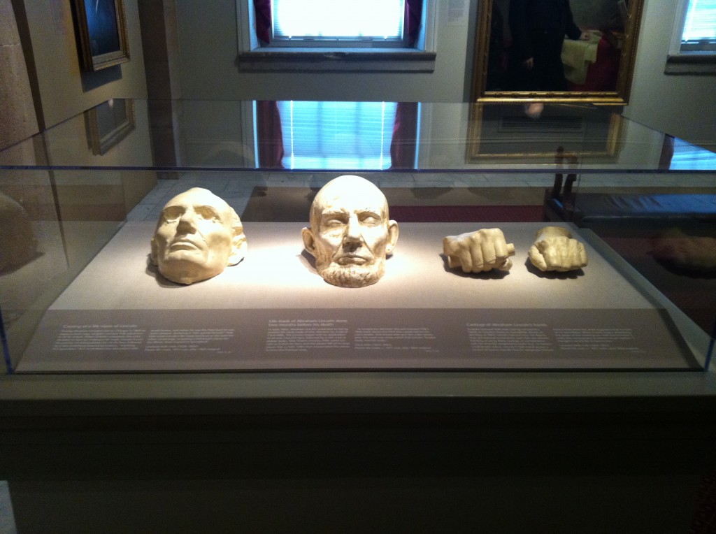 Abraham Lincoln life masks and hands