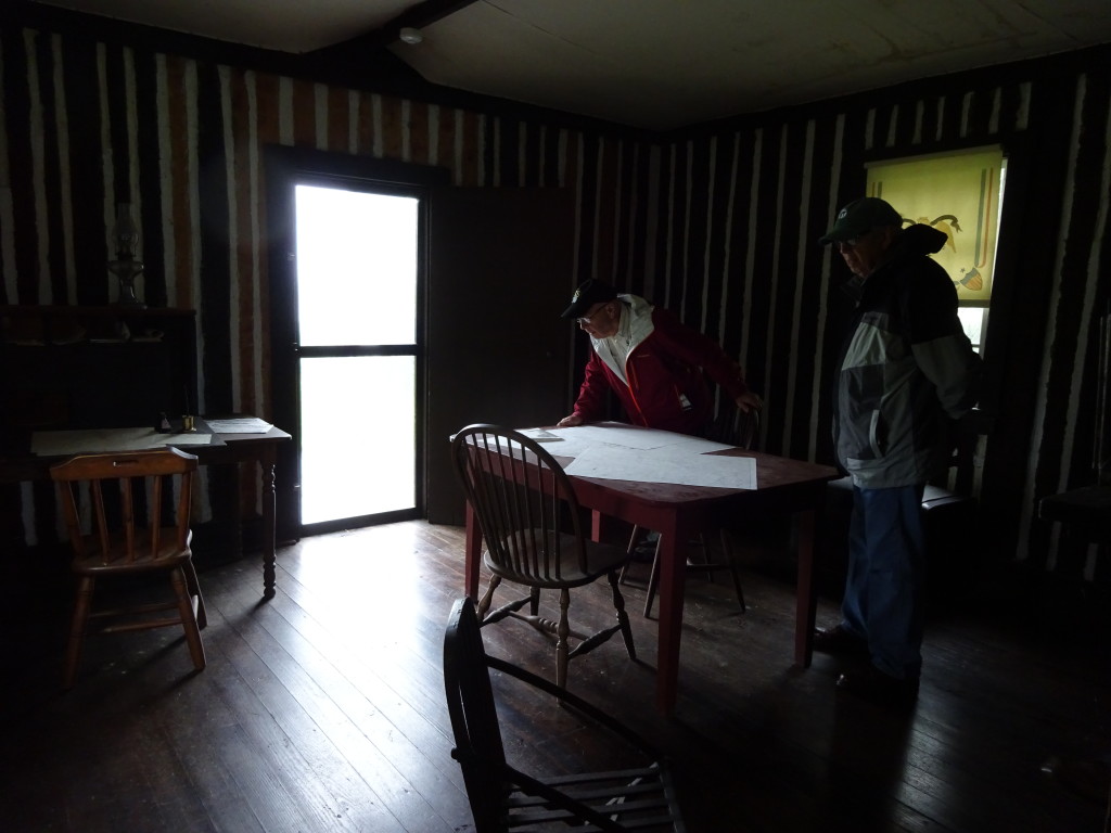 In Grant's cabin