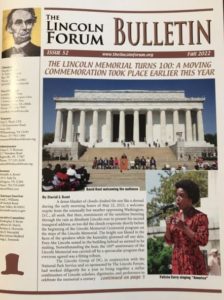 Lincoln Forum Lincoln Memorial article