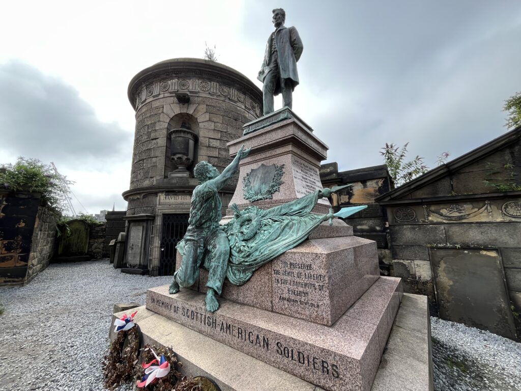 Lincoln statue, Edinburgh, Scotland