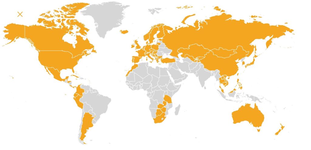 Been map of countries visited